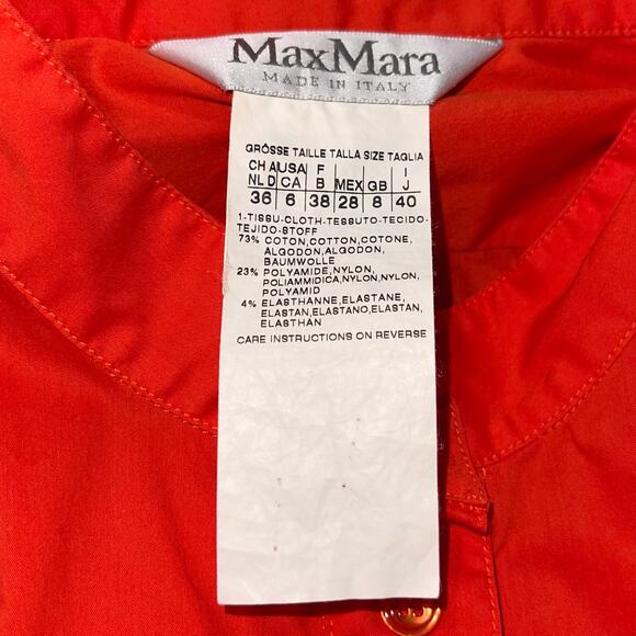 Max Mara Shirt Dress Half Button Minimalist Curve Hemline - Picture 9 of 12